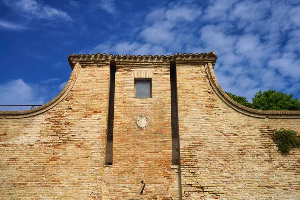 Fano Történelmi Kastélya Pesaro Urbino Tartomány Marche Olaszország — Stock Fotó