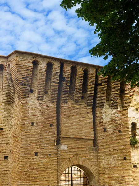Historic Castle Fano Pesaro Urbino Province Marche Italy — Stock Photo, Image