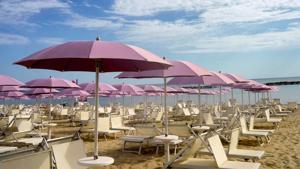 Beach Pesaro Marche Italy June — Stock Photo, Image