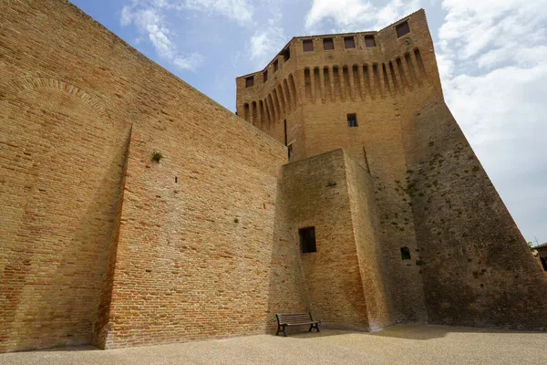 モンドゥ ペサロ ウルビーノ州 マルケ州 イタリア 城壁に囲まれた中世都市 — ストック写真
