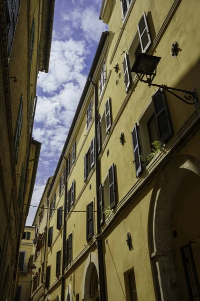 Osimo Anconaprovinsen Marche Italien Historisk Stad Gammal Typisk Gata — Stockfoto