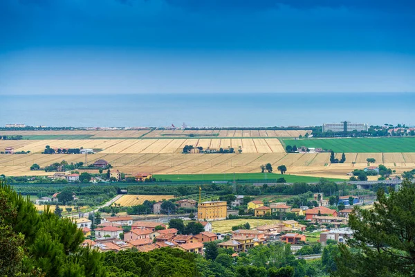 Panoramautsikt Från Loreto Anconaprovinsen Marche Italien Våren — Stockfoto