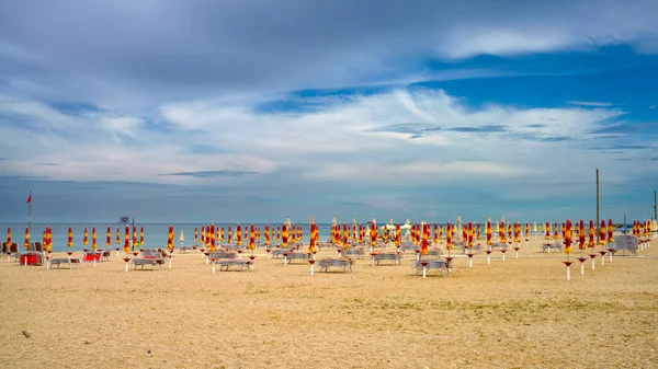 Civitanova Marche Provincie Macerata Itálie Pláž Jaře Červen — Stock fotografie