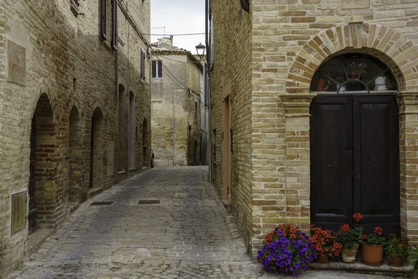 Moresco Famoso Borgo Medievale Della Provincia Fermo Marche — Foto Stock