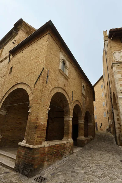 Kontor Historisk Stad Provinsen Ascoli Piceno Marche Italien Den Stora — Stockfoto