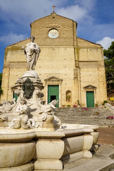 Porto San Giorgio Provincie Fermo Marche Italië Historische Gebouwen Ochtend — Stockfoto