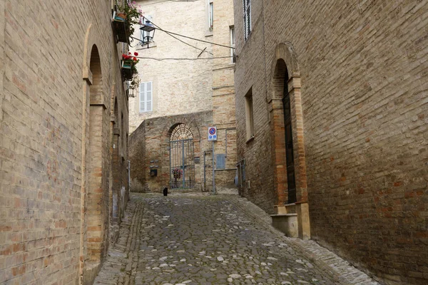 Fermo Marche Itália Edifícios Antigos Cidade Histórica — Fotografia de Stock