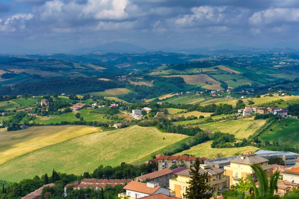 Fermo Marche Italy Panoramic View Hills Springtime — 图库照片