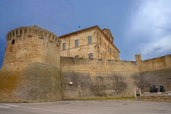 Offida Cidade Histórica Província Ascoli Piceno Marche Itália — Fotografia de Stock