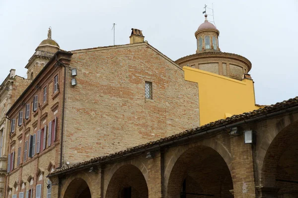 Offida Cidade Histórica Província Ascoli Piceno Marche Itália Praça Principal — Fotografia de Stock