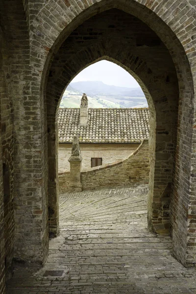 Moresco Famoso Borgo Medievale Della Provincia Fermo Marche — Foto Stock