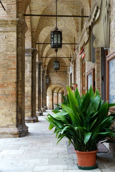 Offida Historische Stadt Der Provinz Ascoli Piceno Marken Italien Der — Stockfoto