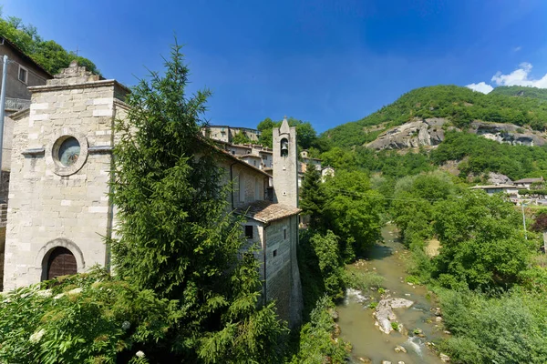 Krajina Podél Staré Silnice Salaria Provincii Ascoli Piceno Marche Itálie — Stock fotografie