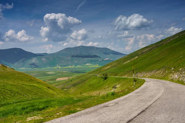 Ascoli Piceno Province Marche Italy Mountain Landscape Road Forca Presta — Stock Photo, Image