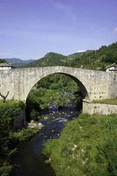 Landskap Längs Den Gamla Salariavägen Provinsen Ascoli Piceno Marche Italien — Stockfoto