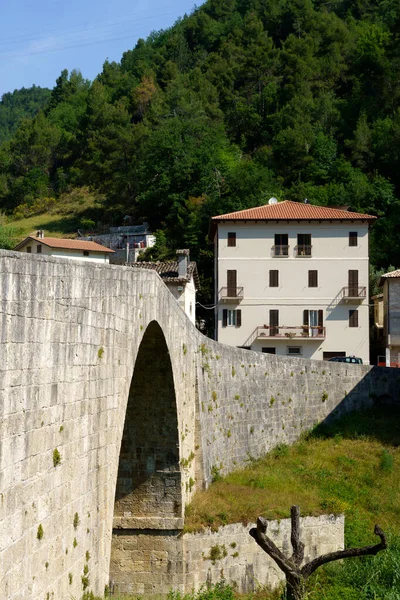 Landschap Langs Oude Salaria Weg Provincie Ascoli Piceno Marche Italië — Stockfoto