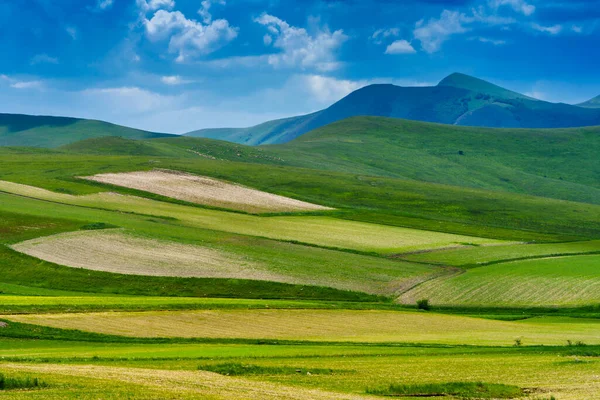 Piano Grande Castelluccio Norcia Provinsen Perugia Umbrien Italien Bergs Och — Stockfoto