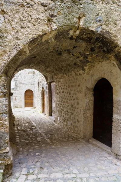 Santo Stefano Sessanio Talya Nın Abruzzo Eyaletindeki Gran Sasso Doğal — Stok fotoğraf