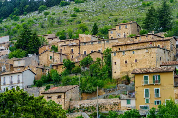 Paisaje Montaña Parque Natural Gran Sasso Abruzzo Italia Provincia Aquila —  Fotos de Stock