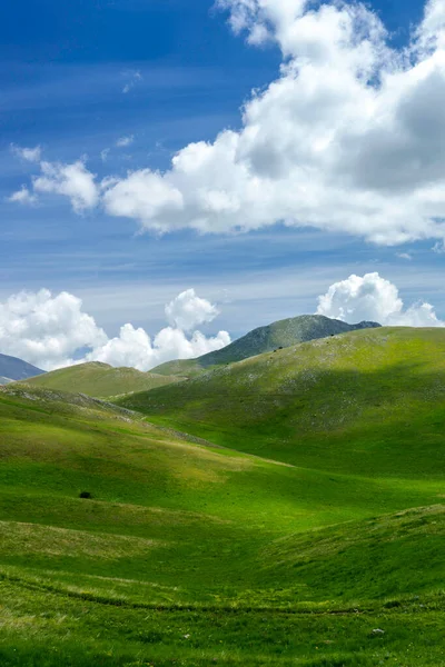 Krajobraz Górski Parku Naturalnym Gran Sasso Abruzja Włochy Prowincja Aquila — Zdjęcie stockowe