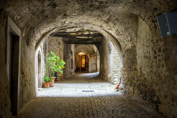 Santo Stefano Sessanio Středověká Vesnice Přírodním Parku Gran Sasso Provincie — Stock fotografie