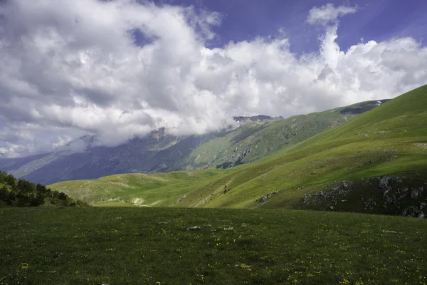 Mountain Landscape Gran Sasso Natural Park Abruzzo Italy Aquila Province — 图库照片