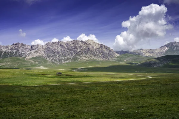 Paysage Montagne Parc Naturel Gran Sasso Dans Les Abruzzes Italie — Photo