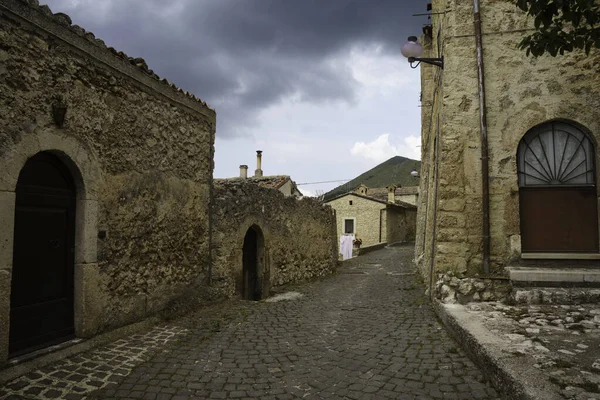 Santo Stefano Sessanio Medieval Village Gran Sasso Natural Park Aquila — Stockfoto