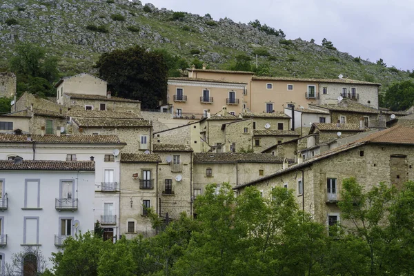 Paesaggio Montano Nel Parco Naturale Del Gran Sasso Abruzzo Provincia — Foto Stock