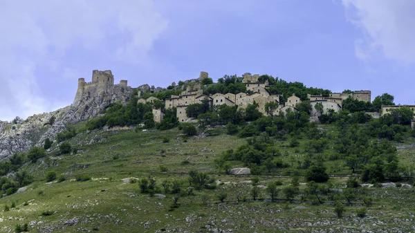 Horská Krajina Přírodním Parku Gran Sasso Abruzzo Itálie Provincie Aquila — Stock fotografie