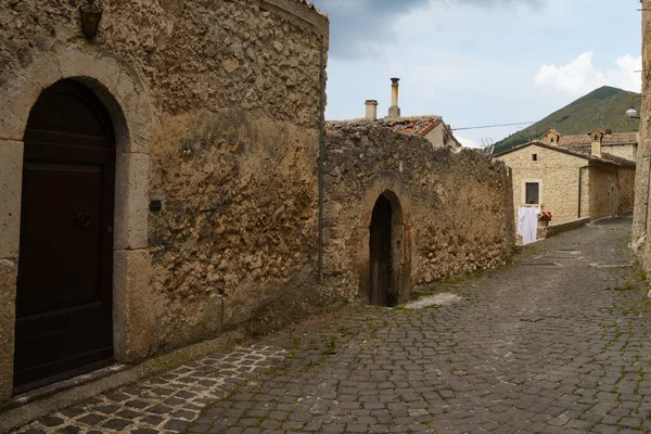 Santo Stefano Sessanio Medieval Village Gran Sasso Natural Park Aquila — Stockfoto