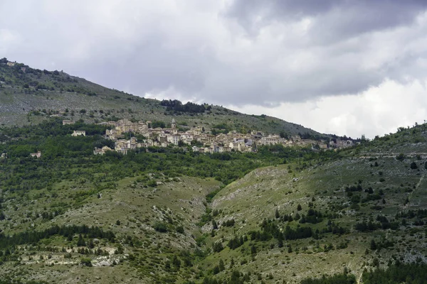 Mountain Landscape Gran Sasso Natural Park Abruzzo Italy Aquila Province — Stockfoto