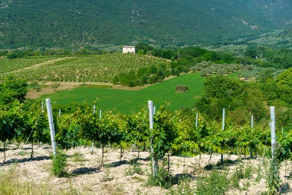 Springtime Landscape Terre Dei Peligni Popoli Vittorito Aquila Province Abruzzo — 图库照片