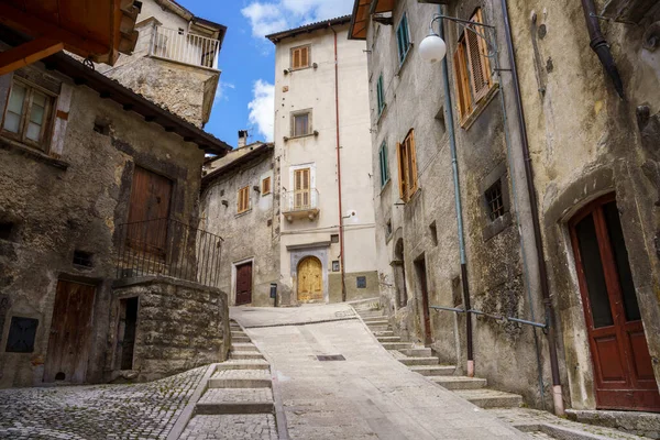 Vue Scanno Province Aquila Abruzzes Italie Ville Historique — Photo