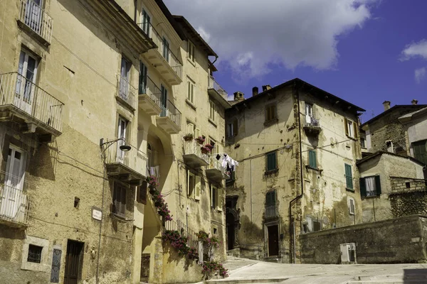 View Scanno Aquila Province Abruzzo Italy Historic Town — Stock Photo, Image