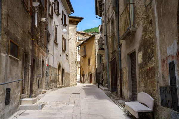 Vista Scanno Provincia Aquila Abruzos Italia Ciudad Histórica — Foto de Stock