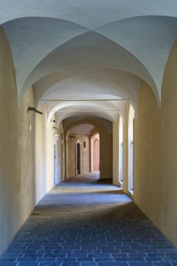 Popoli, Pescara province, Abruzzo, Italy: the historic city at morning