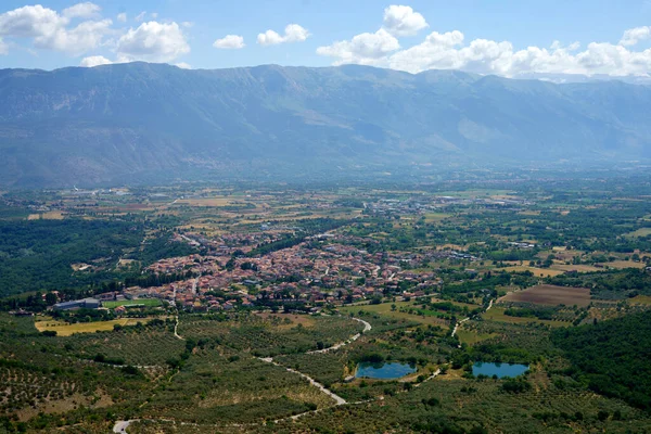 Springtime Landscape Valle Peligna Raiano Anversa Aquila Province Abruzzo Italy — Foto Stock