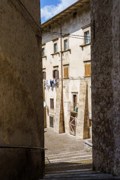 View Scanno Aquila Province Abruzzo Italy Historic Town — Foto Stock