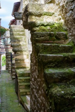 Castelvecchio Calvisio, medieval village in the Gran Sasso Natural Park, L Aquila province, Abruzzo, Italy