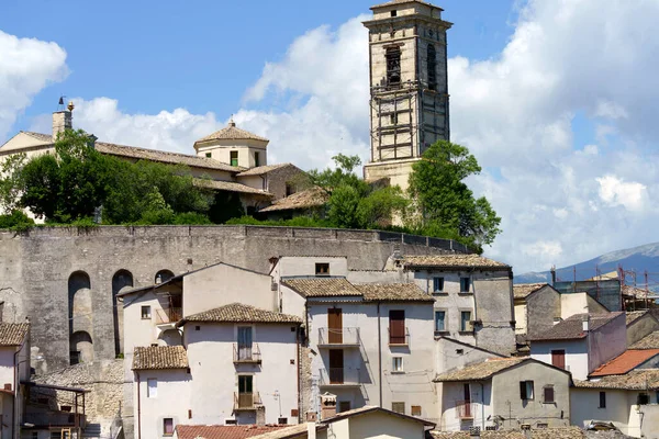 Paysage Printanier Dans Valle Peligna Près Raiano Anversa Province Aquila — Photo