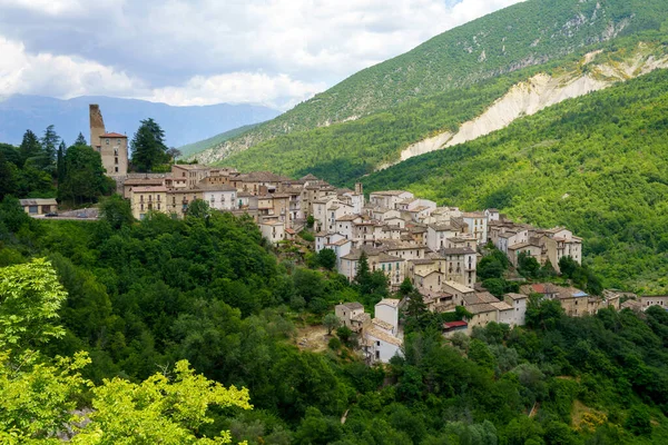 Anversa Degli Abruzzi Aquila Province Abruzzo Italy Old Town — Foto Stock