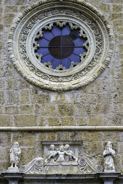 Anversa Degli Abruzzi Province Aquila Abruzzes Italie Façade Église Médiévale — Photo