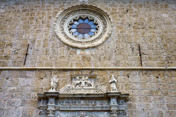 Anversa Degli Abruzzi Province Aquila Abruzzes Italie Façade Église Médiévale — Photo