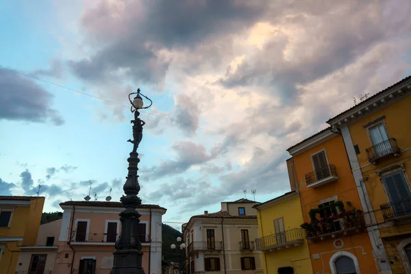 Popoli Provincia Pescara Abruzos Italia Ciudad Histórica Por Noche —  Fotos de Stock