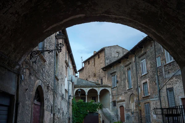 Popoli Pescara Province Abruzzo Italy Historic City Evening — Stock fotografie