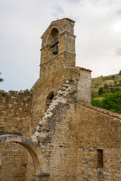 Ruins Medieval Church Santa Maria Cartignano Bussi Sul Tirino Pescara — Fotografie, imagine de stoc