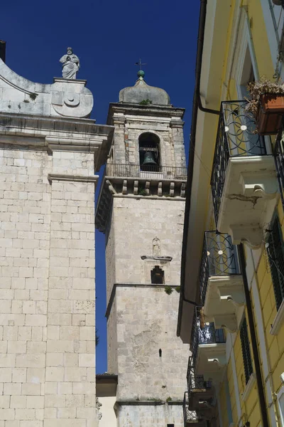 Popoli Pescara Province Abruzzo Italy Exterior Historic San Francesco Church — стоковое фото
