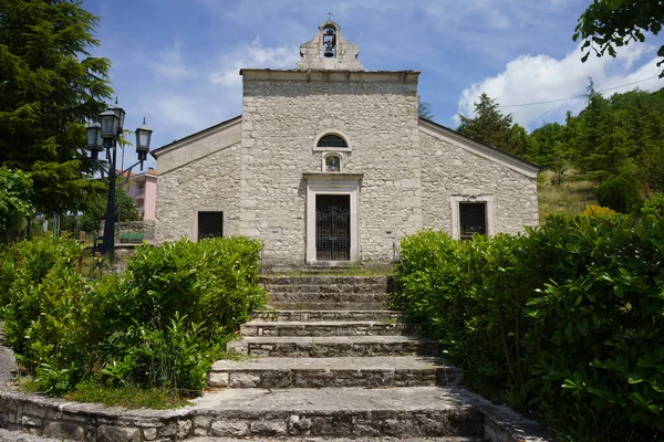 Exterior Antigua Iglesia Castelpetroso Provincia Isernia Molise Italia —  Fotos de Stock