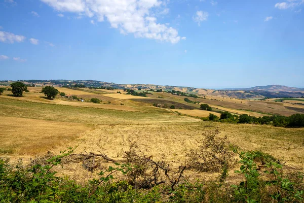 Landschaft Der Provinz Campobasso Molise Blick Auf Guardialfieraaly Entlang Der — Stockfoto